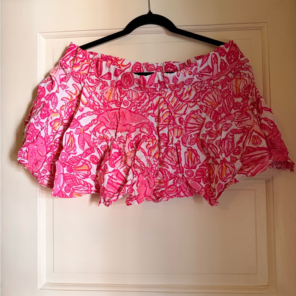 Vibrant Pink Lilly Pulitzer Patterned Women's Skirt